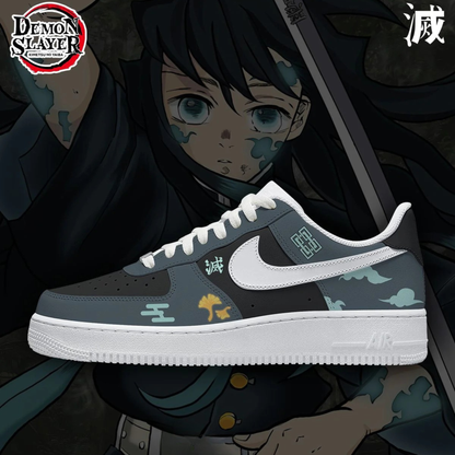 Muichiro Tokito Demon Slayer Custom Air Force 1 Shoes