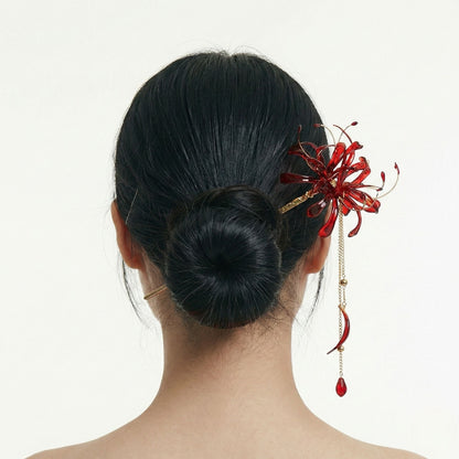 Spider Lily Hairpin: The Eternal Bloom Collection