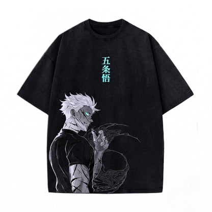 GOJO SATORU - STONE WASH T-SHIRT