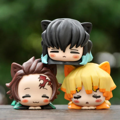 Demon Slayer Mini Cat Figures