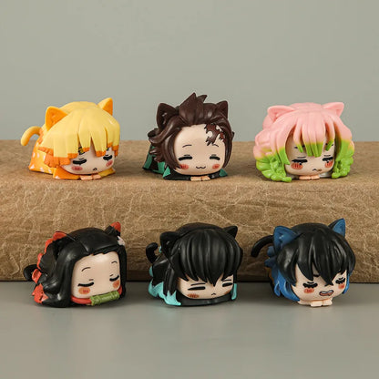 Demon Slayer Mini Cat Figures