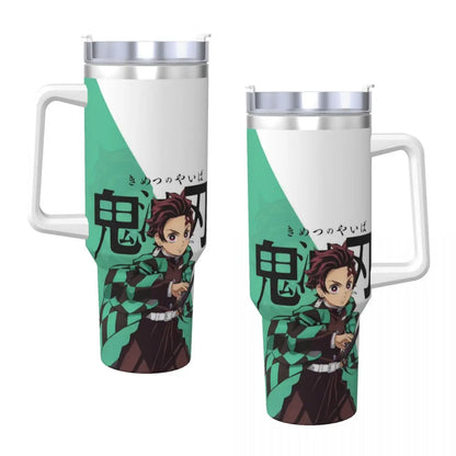 Demon Slayer 40 oz Tumbler with Handle and Straw