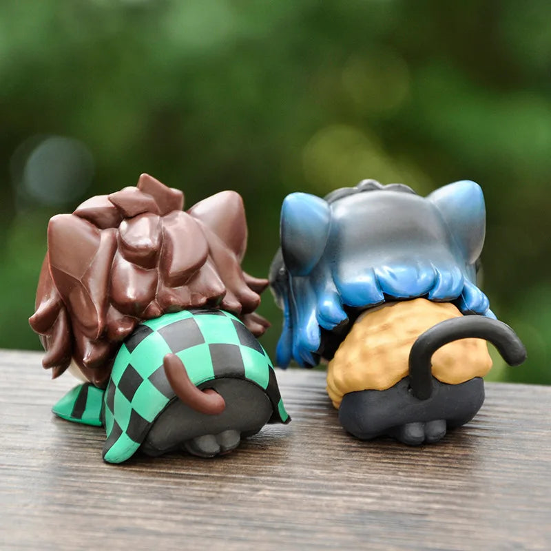 Demon Slayer Mini Cat Figures