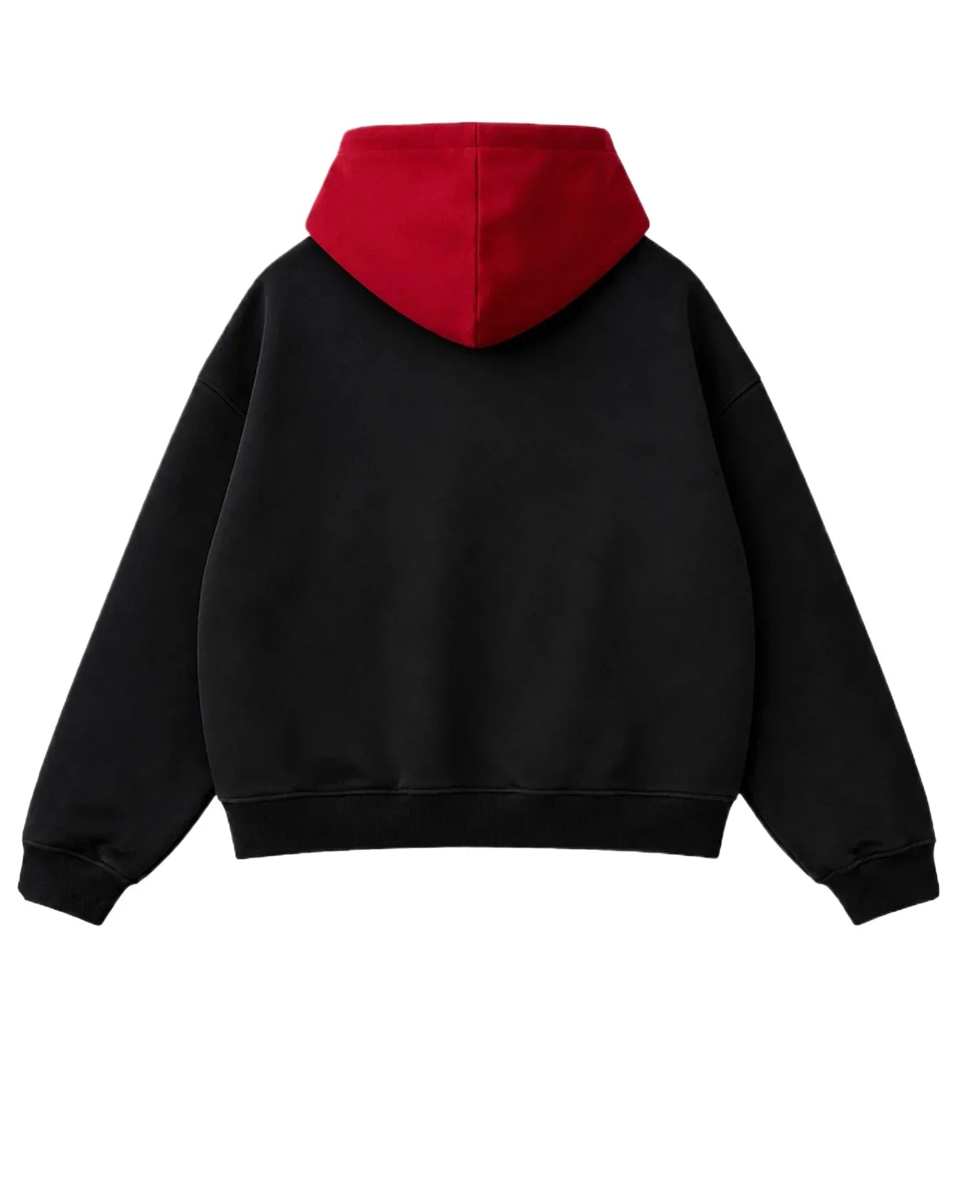 Cursed Vessel Hoodie — Black/Red Buckle Oversized Hoodie